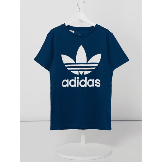 T-shirt chłopięce Adidas Originals niebieski z krótkim rękawem 
