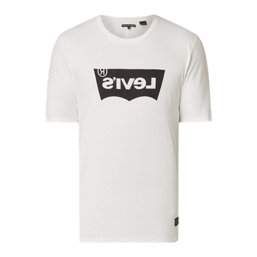 T-shirt męski Levi's® Line 8 biały z krótkim rękawem 