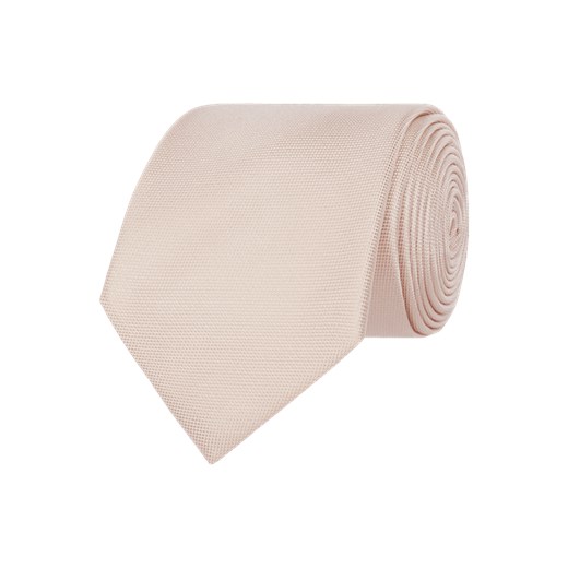 Krawat z jedwabiu z tkaną fakturą Montego  One Size Peek&Cloppenburg 