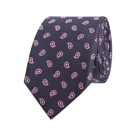 Krawat z jedwabiu, ze wzorem paislay  Olymp One Size Peek&Cloppenburg 