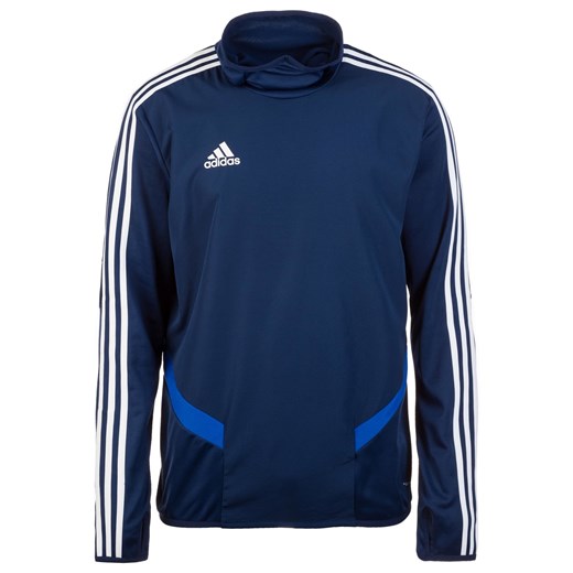 Bluza sportowa niebieska Adidas Performance bez wzorów z jerseyu 