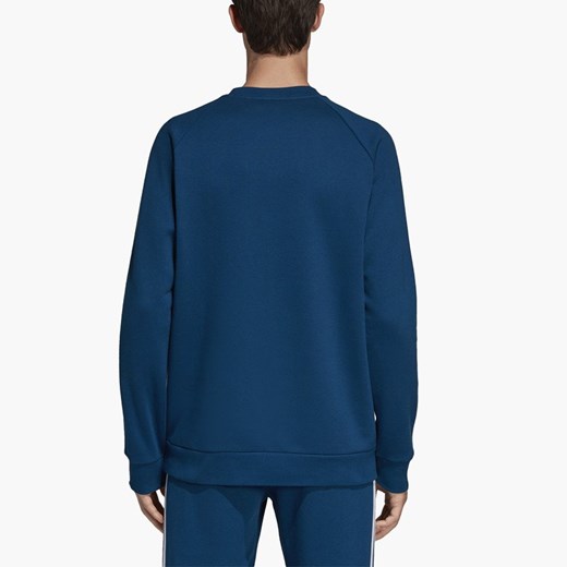 Adidas Originals bluza sportowa niebieska na zimę w paski 