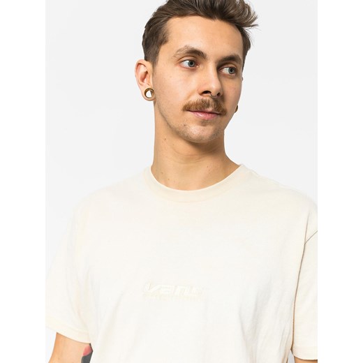 T-shirt męski Vans bez wzorów biały z krótkim rękawem bawełniany 