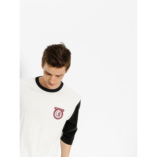 T-shirt męski Brixton z krótkim rękawem w stylu młodzieżowym z napisem 