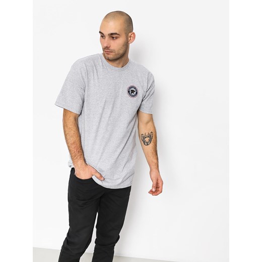 T-shirt męski Brixton z krótkim rękawem bez wzorów 