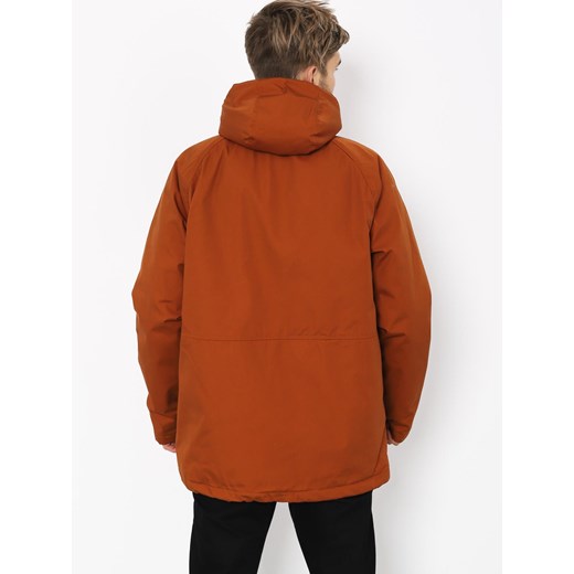 Pomarańczowy kurtka męska Volcom casualowa bawełniana bez wzorów 