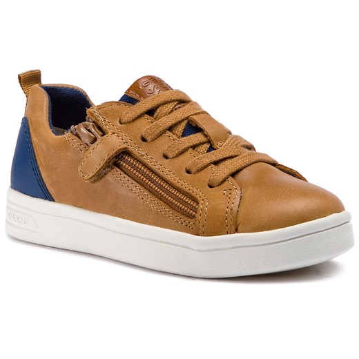 Sneakersy GEOX - J Djrock B. D J925VD 0CL54 C6N4E S Cognac/Blue Geox  34 eobuwie.pl