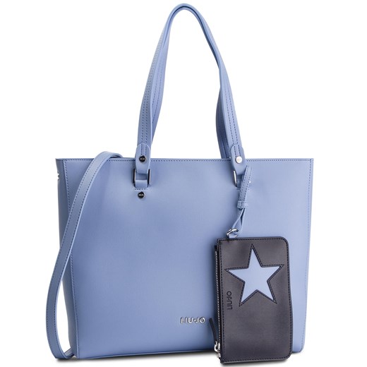 Shopper bag Liu•jo niebieska matowa 