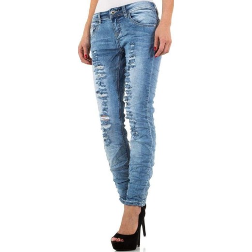 Elegrina jeansy damskie niebieskie 