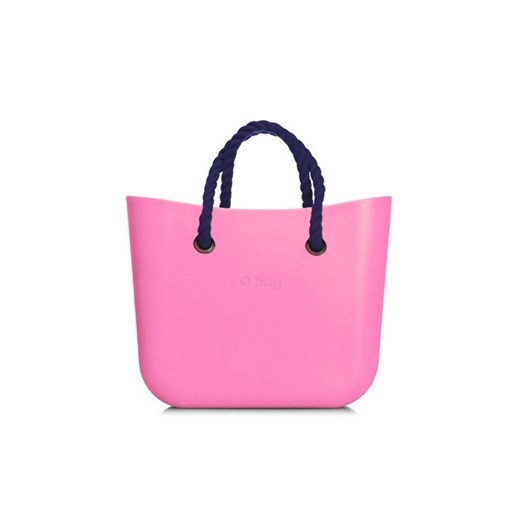 O bag torebka MINI Pink z krótkimi granatowymi linami  O Bag  Differenta.pl