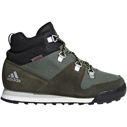 Buty trekkingowe dziecięce zielone Adidas na jesień wiązane 