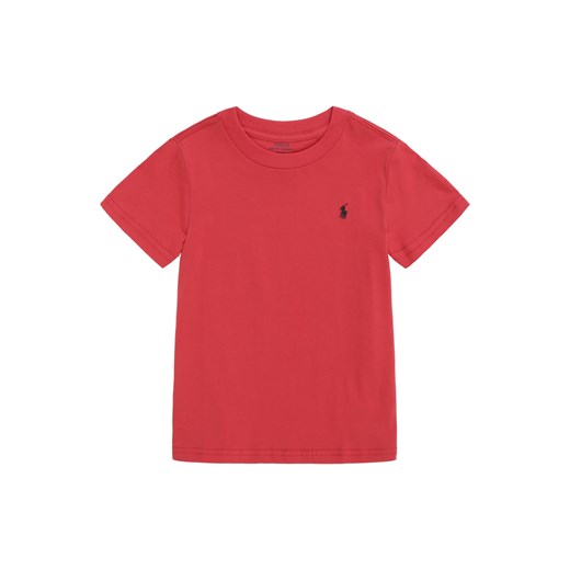 T-shirt chłopięce Polo Ralph Lauren z krótkim rękawem czerwony bez wzorów 