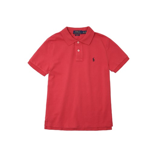 T-shirt chłopięce Polo Ralph Lauren czerwony z bawełny 