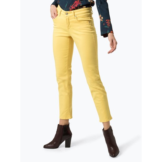 Żółte jeansy damskie Cambio 