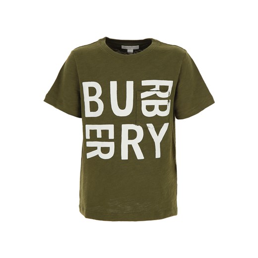 Burberry Koszulka Dziecięca dla Chłopców Na Wyprzedaży w Dziale Outlet, khaki, Bawełna, 2019, 10Y 6Y