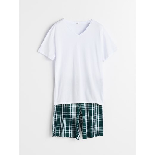 Reserved - Piżama z szortami - Biały Reserved  XL 