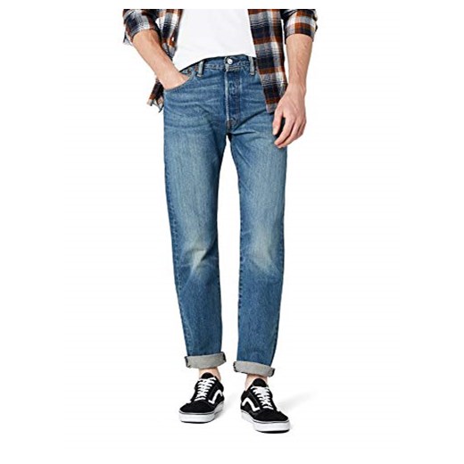Levi's 501 Original Straight Fit spodnie jeansowe męskie -  prosta nogawka 40W / 34L