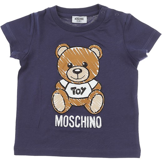 Odzież dla niemowląt Moschino niebieska bawełniana 