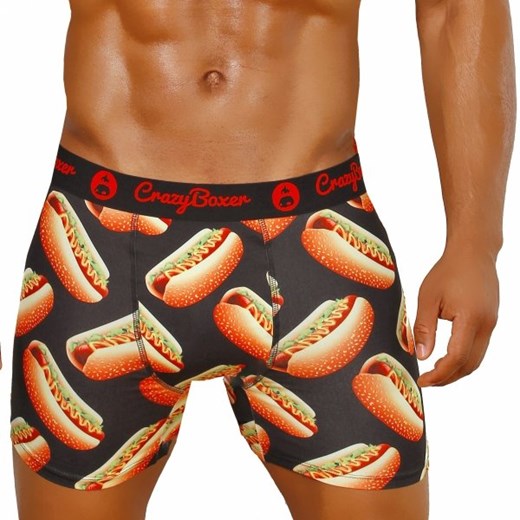 Bokserki męskie CRAZY BOXER Hot Dogs