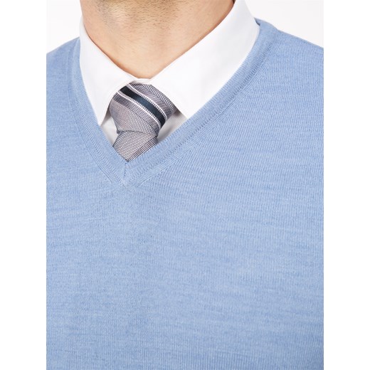 Sweter szpic jasny niebieski - regular Lanieri  XL Lanieri.pl