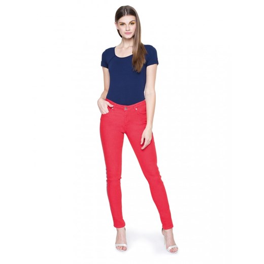 Czerwone jeansy z lampasami L'AF AMY  L’af 40 Eye For Fashion