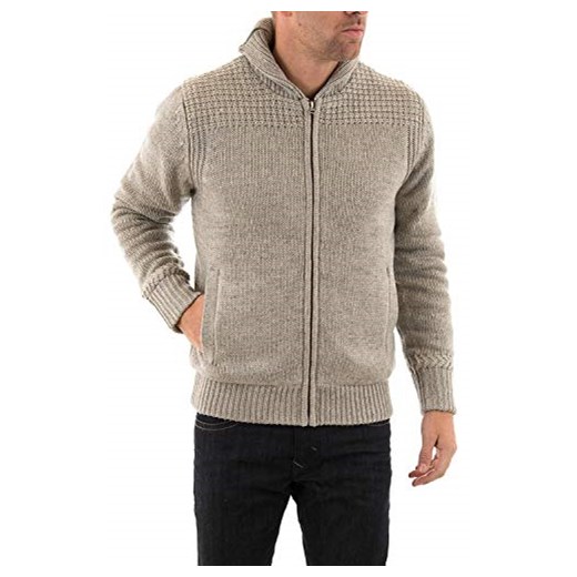 Sweter Schott NYC dla mężczyzn, kolor: beżowy
