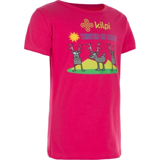 Dzieczęca koszulka KILPI AMAKA-J różowa  Kilpi 134 wyprzedaż Outdoorkurtki 