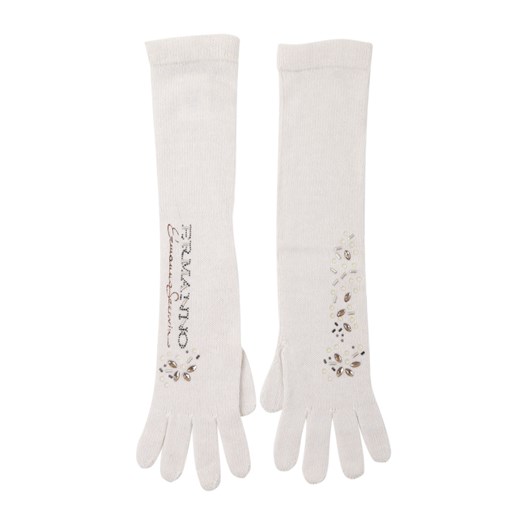 Rękawiczki białe Ermanno Scervino 