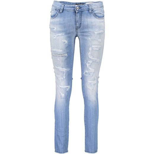 Niebieskie jeansy damskie Just Cavalli bez wzorów 