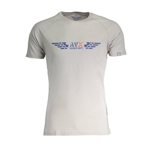 T-shirt męski Avirex beżowy z krótkim rękawem 