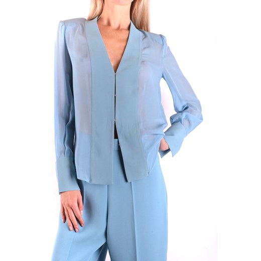 Bluzka damska niebieska Elisabetta Franchi z długim rękawem 