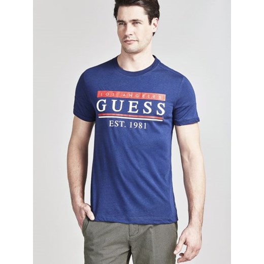 T-shirt męski Guess z krótkim rękawem młodzieżowy 