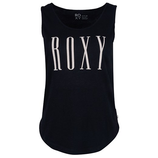 Bluzka damska Roxy czarna młodzieżowa z krótkim rękawem 