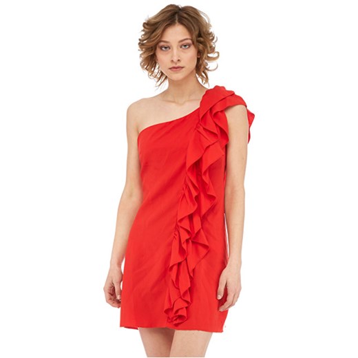 Sukienka Fornarina czerwona na wiosnę bez rękawów 