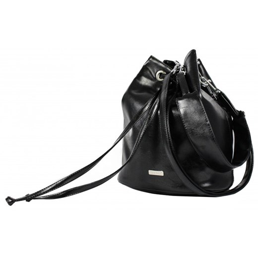 Czarna torebka Dara Bags bez dodatków matowa 