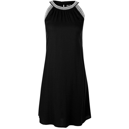 Sukienka czarna Q/s Designed By z okrągłym dekoltem 