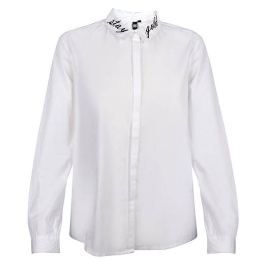 Koszula damska biała Q/s Designed By z długim rękawem 