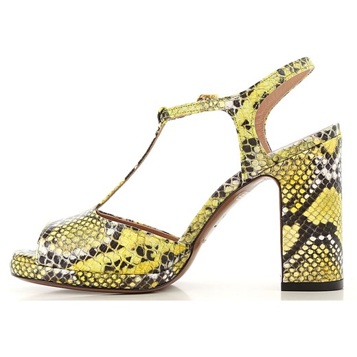 Lautre Chose Sandały dla Kobiet Na Wyprzedaży, żółty, Skóra, 2019, 36 37 38 39 40