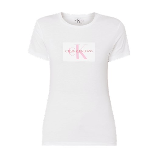 T-shirt z nadrukiem z logo Calvin Klein  XL Peek&Cloppenburg 