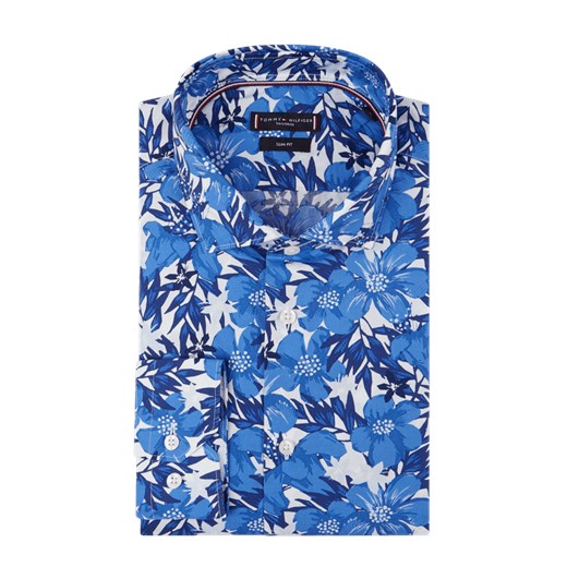 Koszula biznesowa o kroju slim fit z kwiatowym wzorem Tommy Tailored Sf  39 Peek&Cloppenburg 