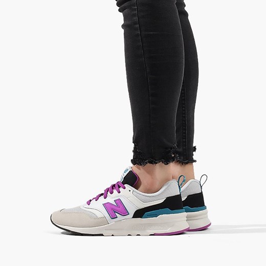 Buty sportowe damskie New Balance sneakersy w stylu młodzieżowym wiązane bez wzorów zamszowe 
