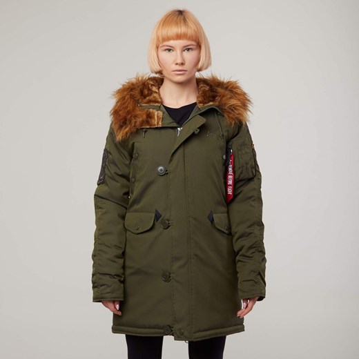 Płaszcz damski Alpha Industries bez wzorów
