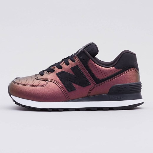 Buty sportowe damskie różowe New Balance w stylu casual new 575 gładkie na płaskiej podeszwie 