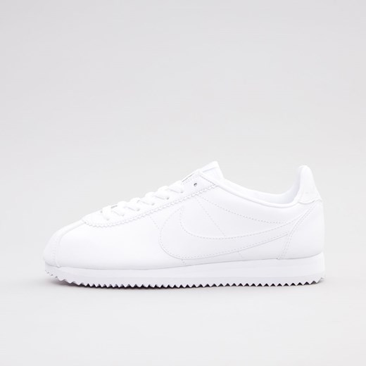 Nike buty sportowe damskie sneakersy cortez białe na koturnie sznurowane bez wzorów 