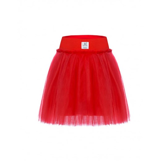 Czerwona spódnica dziewczęca Lake gładka 