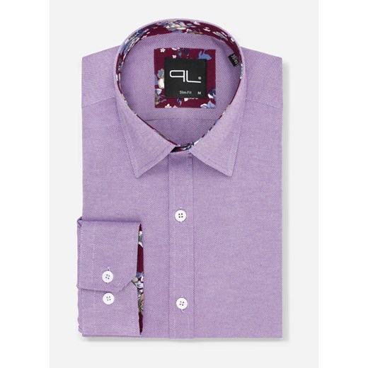 Koszula męska Pako Lorente różowa z tkaniny 