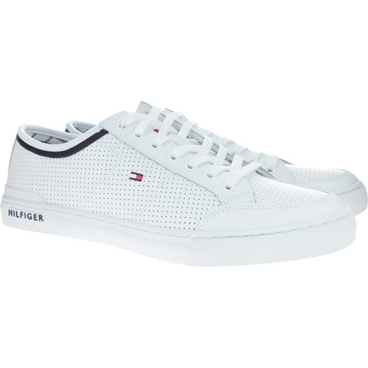 TRAMPKI TOMMY HILFIGER CORE CORPORATE LEATH WHITE FM0FM00552 100