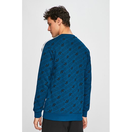 Bluza męska Adidas Originals w abstrakcyjnym wzorze turkusowa 