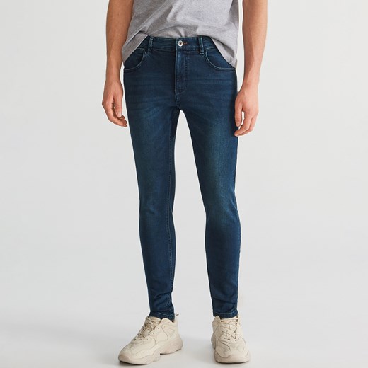 Reserved - Spodnie jeansowe skinny - Granatowy  Reserved 32 