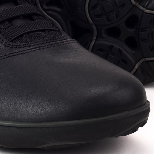 Geox buty sportowe męskie wiązane z tworzywa sztucznego czarne 